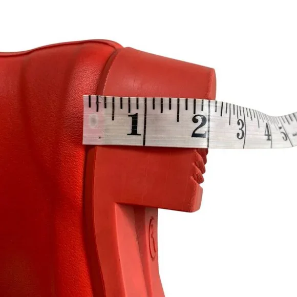 Aigle Miss Juliette Bottillon Red Rubber Rain Boots 10​​ - Picture 9 of 16